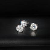 GL Classic Solitaire  Moissanite Earrings